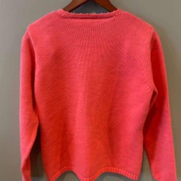 LIZ CLAIBORNE LIZSPORT HOT PINK SWEATER SIZE XL - Picture 8 of 11